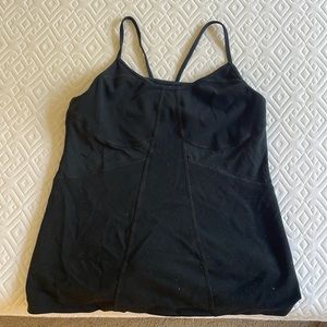 Lululemon black tank top size 8